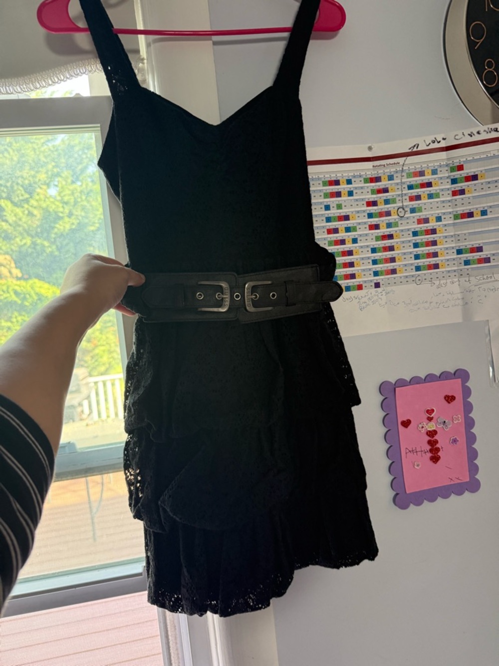 Guess junior Black dress with a belt